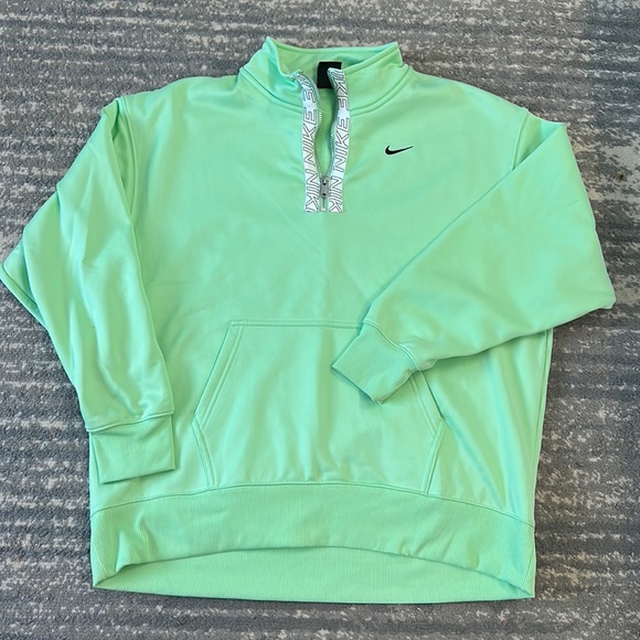 Nike Tops - Nike Mint Green Half Zip Pullover Size Medium